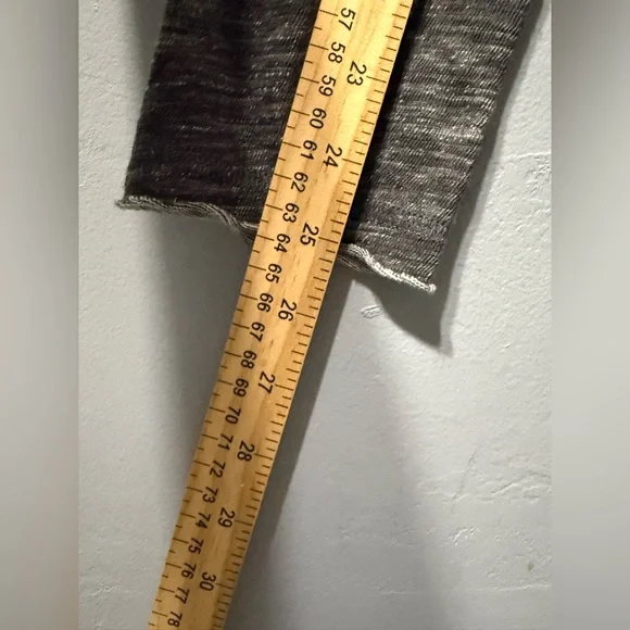 Free People Oversized Dark Grey Long Sleeve Tunic Top With Slit Sides Size M - Picture 9 of 9